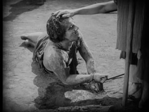 A limit on how much of the Christ they were permitted to show on the screen.