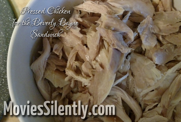 Shredded chicken parts...