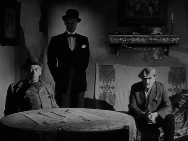 Brr! Creepy Nazi agents lurk in the shadows.