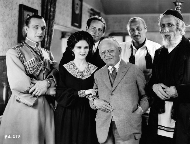 Mosjoukine with his American producer, director and leading lady. They're smiling now. The movie hasn't opened yet.