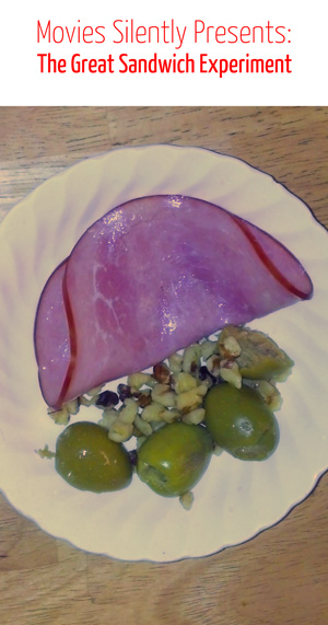 The ham was not this neon, the lighting in my kitchen is bad.