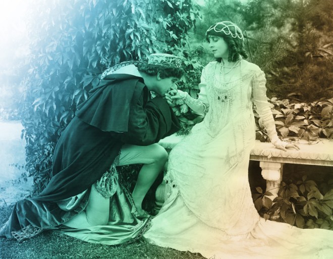 The pair as Romeo and Juliet. It was great while it lasted.