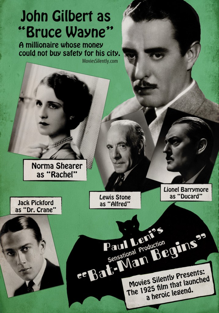 Batman Begins silent movie poster