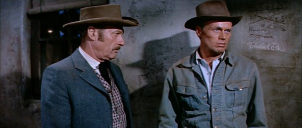 Richard Arlen with Richard Widmark in Warlock.