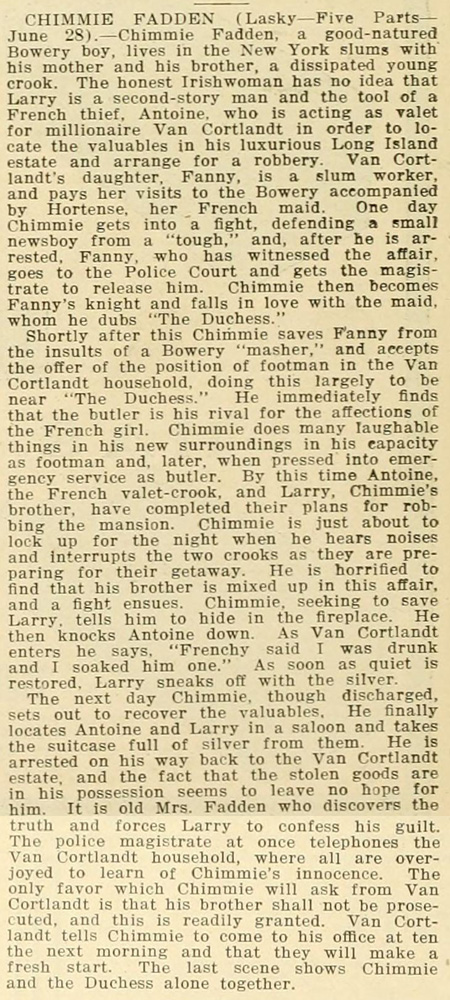 The plot of the film.