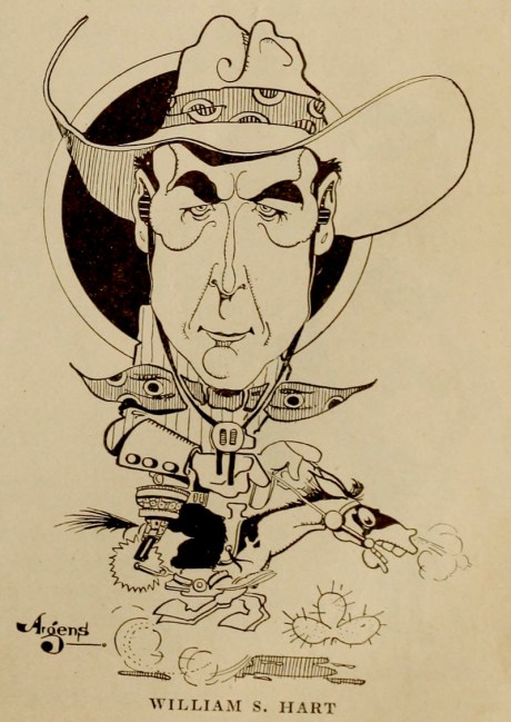 Hart in a vintage caricature.