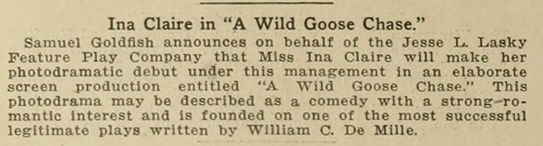 Signing Ina Claire was quite the coup.