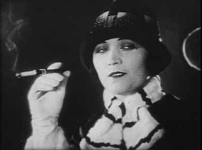 Pola Negri and her offending cigarette.