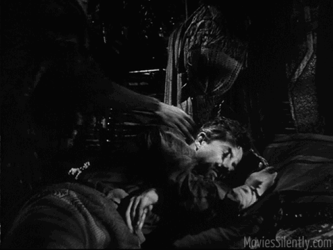 Dietrich gets fresh in "Golden Earrings"