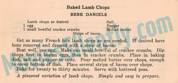 Bebe-Daniels-Baked-Lamb-Chop