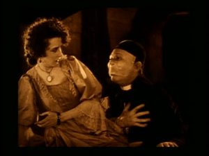 Chaney’s concealed makeup.