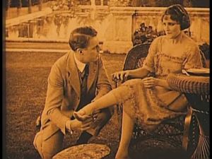 Very funny running gag: Mary fibs about her shoe size and gets caught.