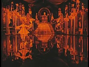 Water-on-glass ballroom floor…