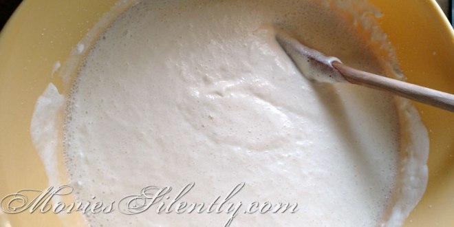 My gently (GENTLY!!!) stirred mixture.