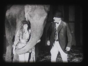 Hey, we finally found a silent movie villain with a top hat and a mustache! Granted, he is a circus ringmaster...