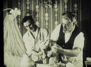 Serge and Philippe try their hand at childcare.