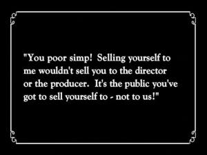 You immoral female, you.