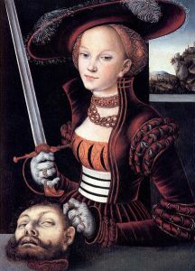 Luchas Cranach the Elder. “I got an amazing deal on this severed head! It matches my jaunty hat, no?”