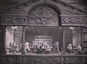 The design of this picture is gorgeous! Did I mention that? (This is the tavern in Strogoff's hometown.)